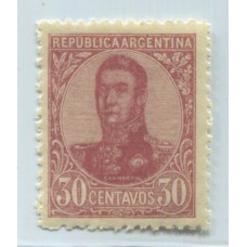 ARGENTINA 1908 GJ 298 ESTAMPILLA NUEVA MINT U$ 17,25